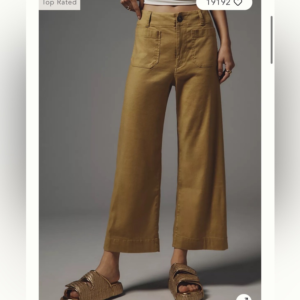 Maeve Army/olive Green Trousers from Anthropologie - Picture 4 of 4